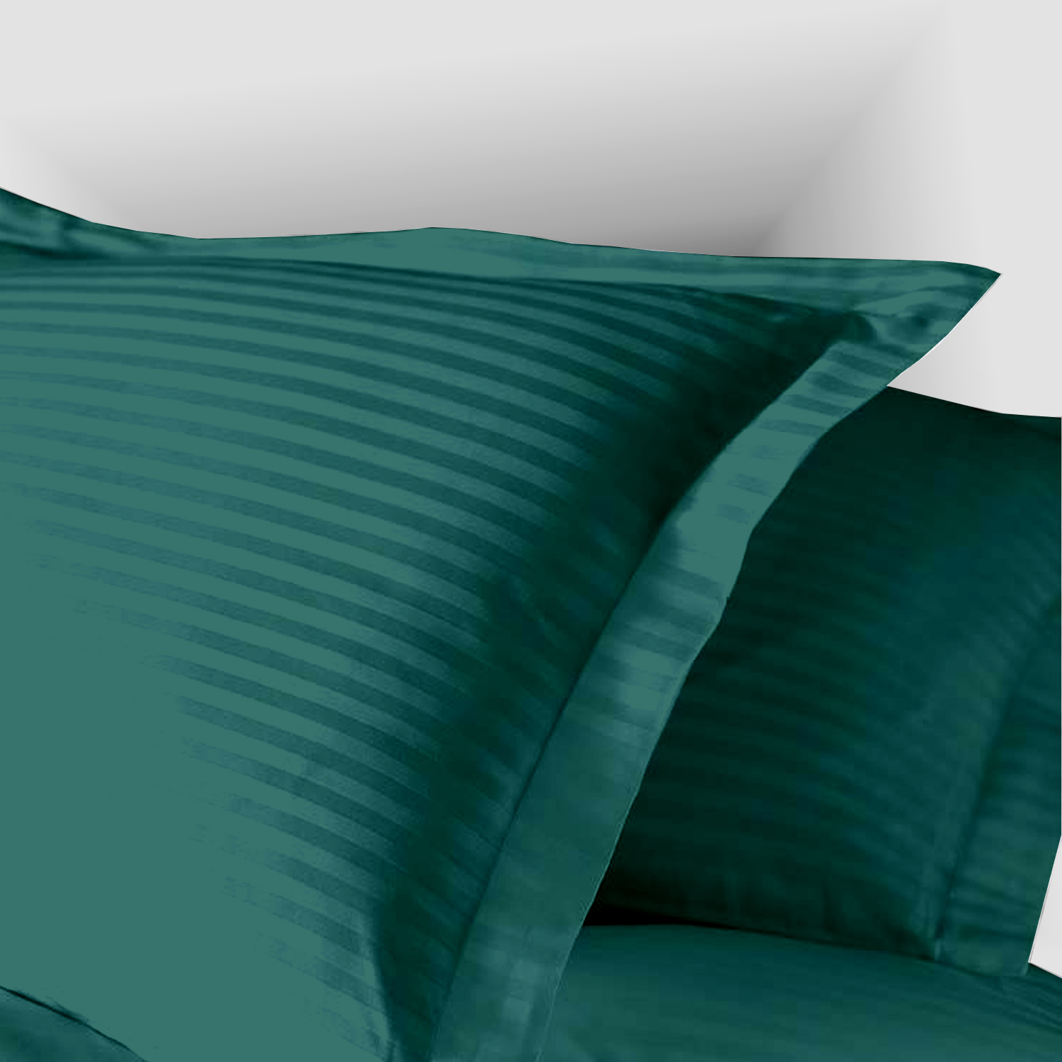 FAȚĂ PERNĂ DAMASC 100% BUMBAC – VERDE PETROL